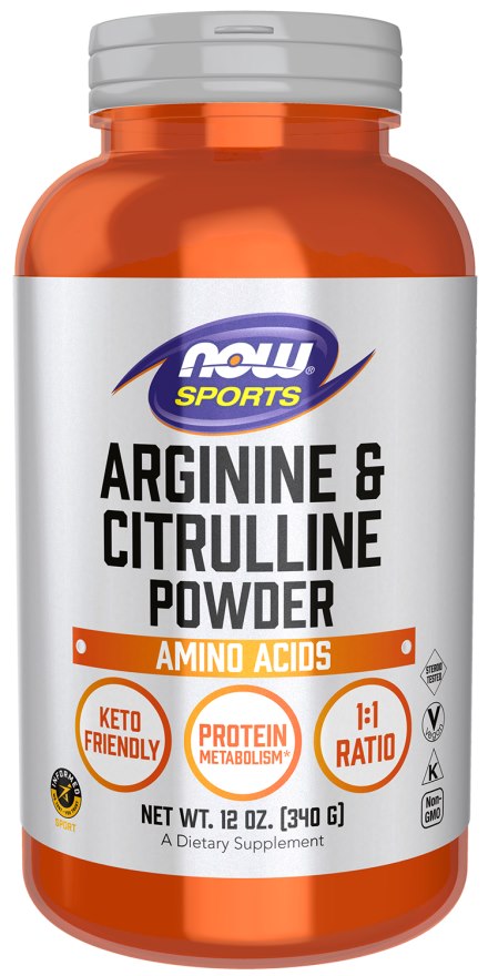 Now Foods L-arginīns un L-citrulīns 340 g