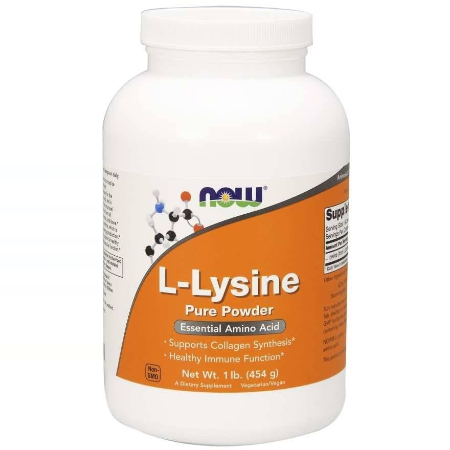 NOW FOODS L-lizīna tīrs pulveris 454 g