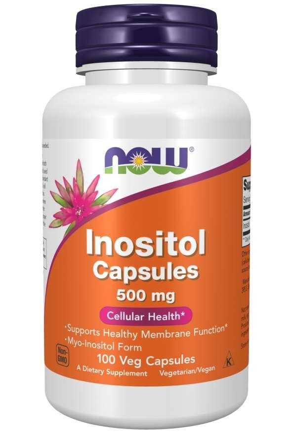 NOW FOODS Inozīts 500 mg 100 kapsulas