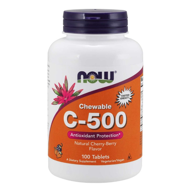 Now Foods C vitamīns 500 mg 100 tabletes
