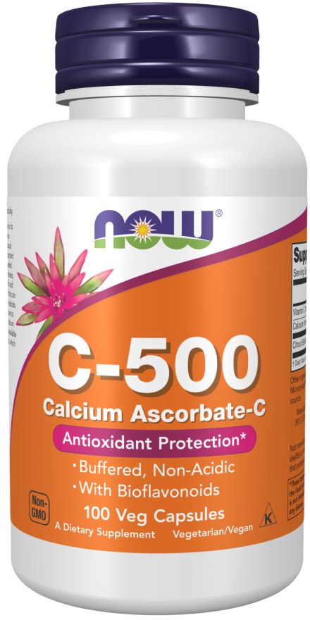 Now Foods C vitamīns 500 mg buferēts 250 kapsulas