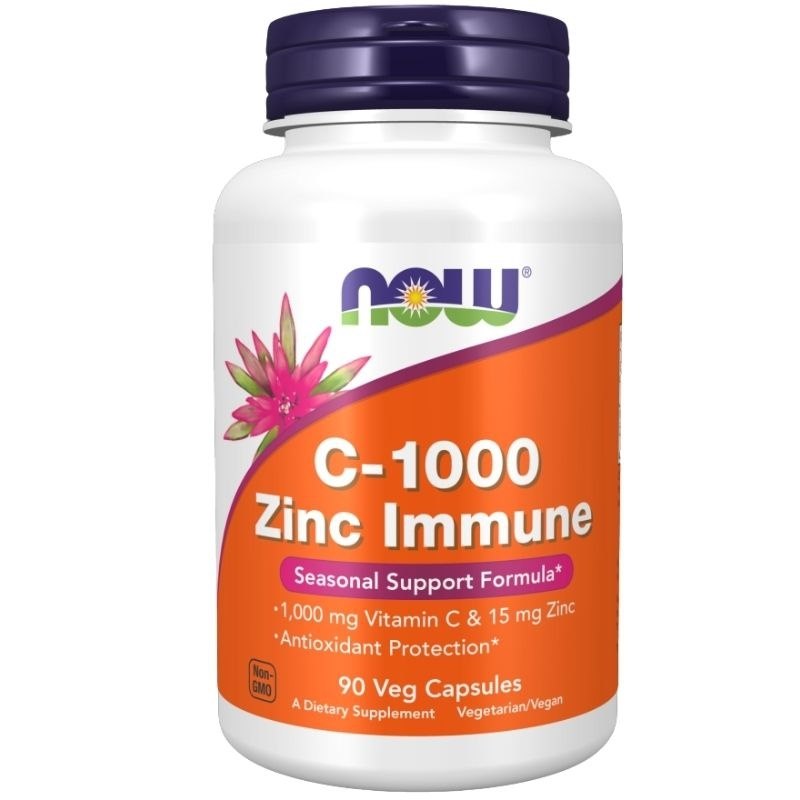 NOW FOODS C-1000 ar cinku imunitātei 90 kapsulas