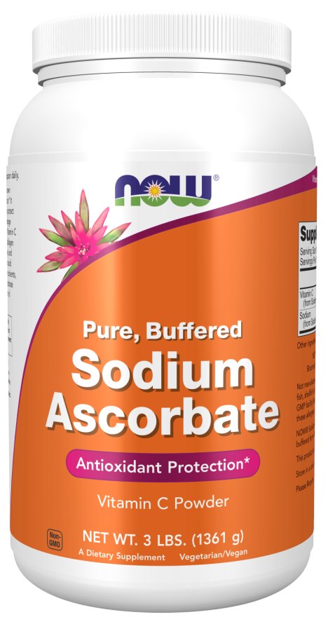 Now Foods nātrija askorbāta pulveris - C vitamīna nātrija askorbāts 1361 g