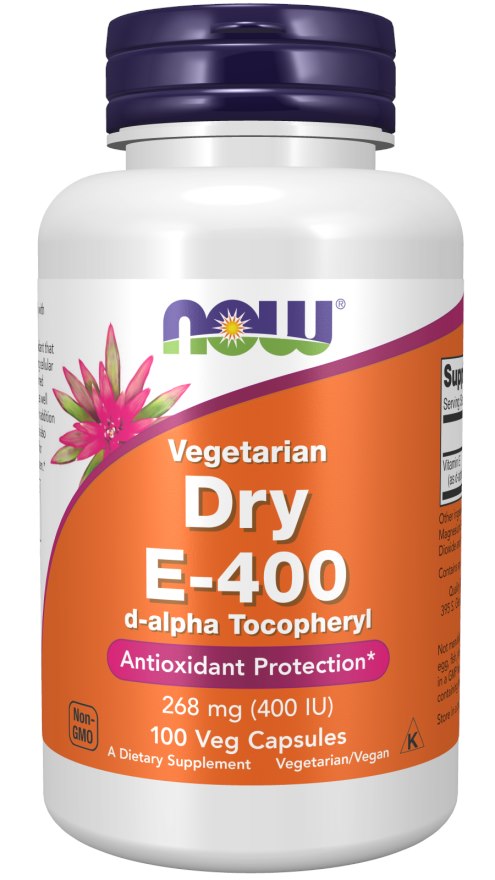 Now Foods vitamīns E-400 sausais 100 kapsulas