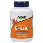 Now Foods E vitamīns 400 SV 250 kapsulas