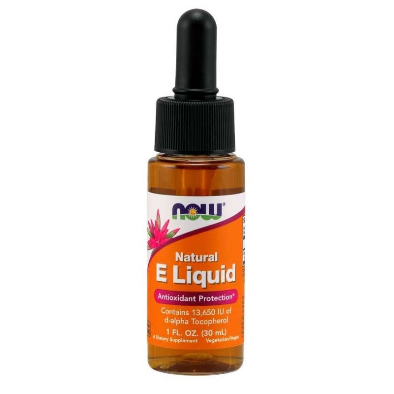 Now Foods dabiskais E vitamīns 30 ml