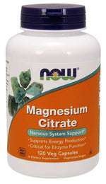 NOW FOODS Magnija citrāts - Magnijs 120 kapsulas