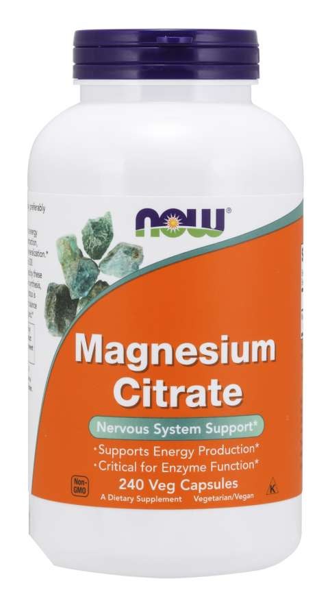 NOW FOODS Magnija citrāts - Magnijs 240 kapsulas