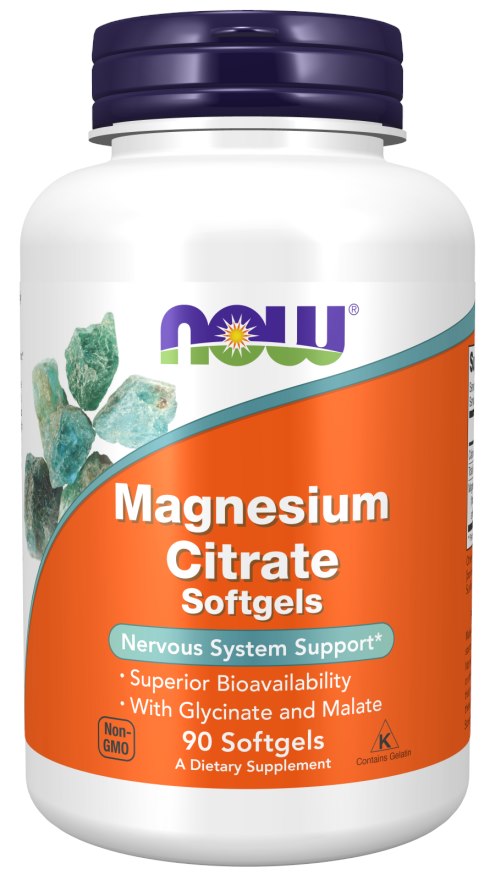 NOW FOODS Magnija citrāts 90 kapsulas