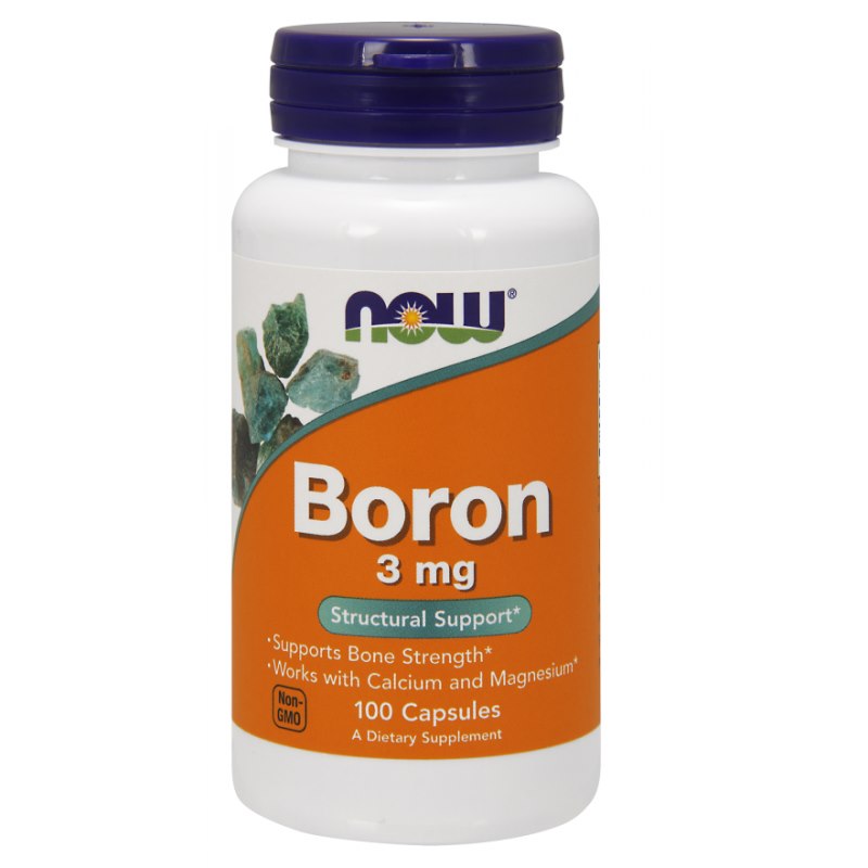 NOW FOODS Bors - Bors 3 mg 100 kaps.