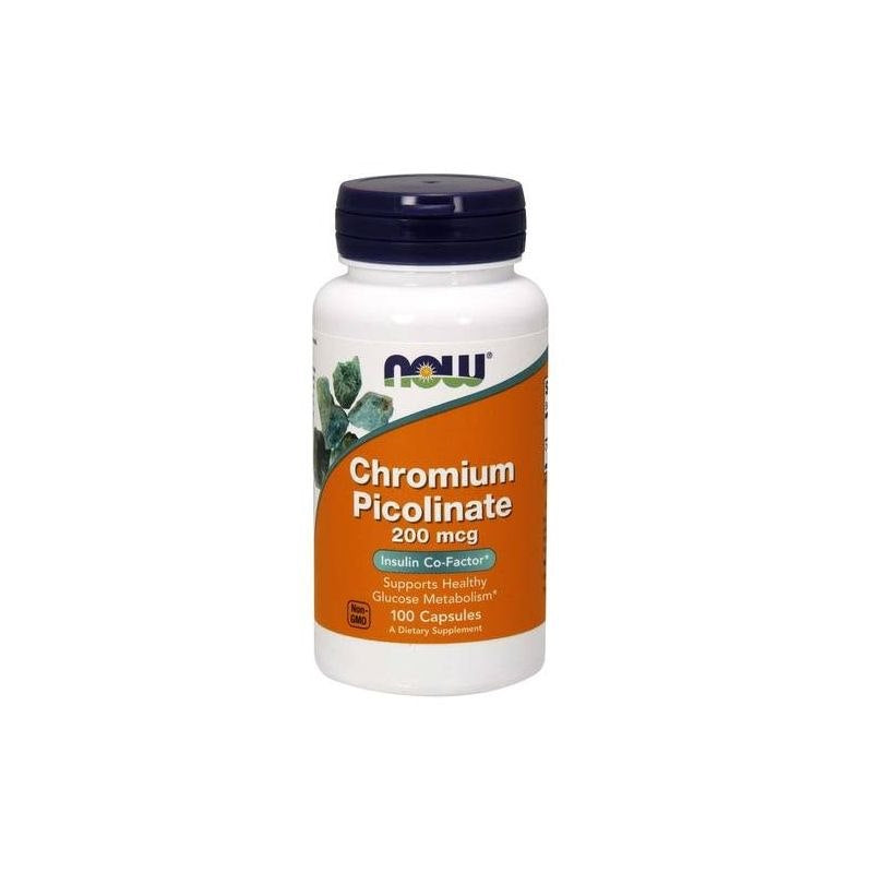 NOW FOODS hroma pikolināts - hroma pikolināts 100 kaps.