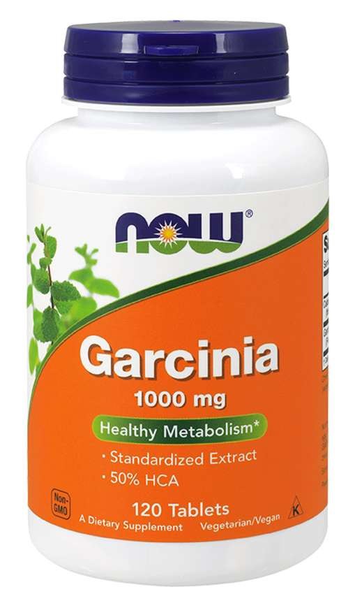 NOW FOODS Garcinia – Garcīnia Cambogia 50% HCA 1000 mg 120 tabletes