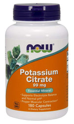Now Foods kālija citrāts 99 mg 180 kapsulas
