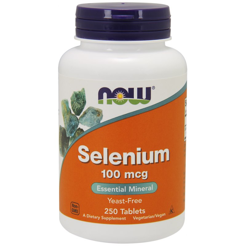 Now Foods Selenium - Selēns 100 mcg 250 tabletes