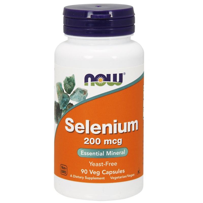 Now Foods Selenium - Selēns 200 mcg 90 kapsulas