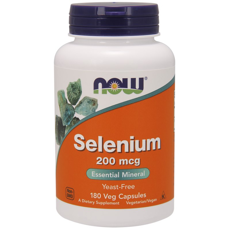 Now Foods Selenium - Selēns 200 mkg 180 kaps.