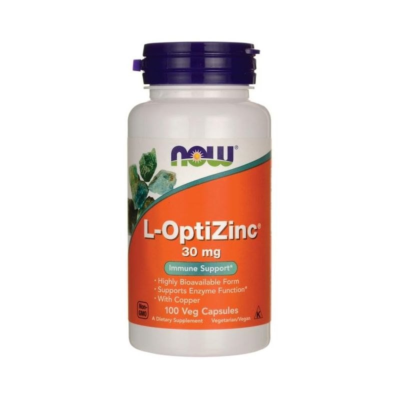 NOW FOODS L-OptiZinc – cinks un varš 100 kaps.