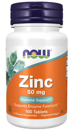 Now Foods Cinks - Cinks 50 mg - Cinka glikonāts 100 tabletes