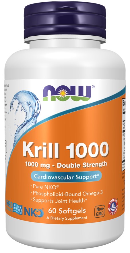 Now Foods krila eļļa 1000 mg – Neptun krila eļļa DHA, EPA 120 kaps.