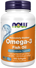 Now Foods Omega 3 - DHA 120 mg + EPA 180 mg 100 kapsulas