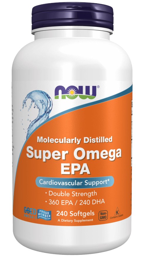 Now Foods Super Omega EPA 360 mg, DHA 240 mg 240 kapsulas