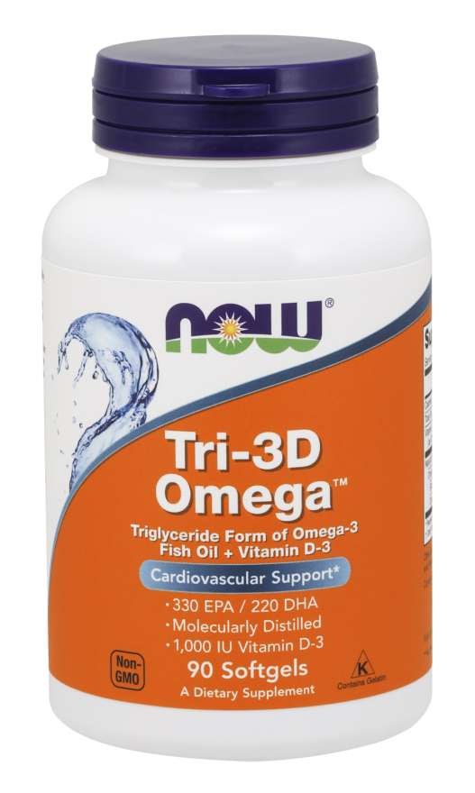 Now Foods Tri-3D Omega-3 90 kapsulas