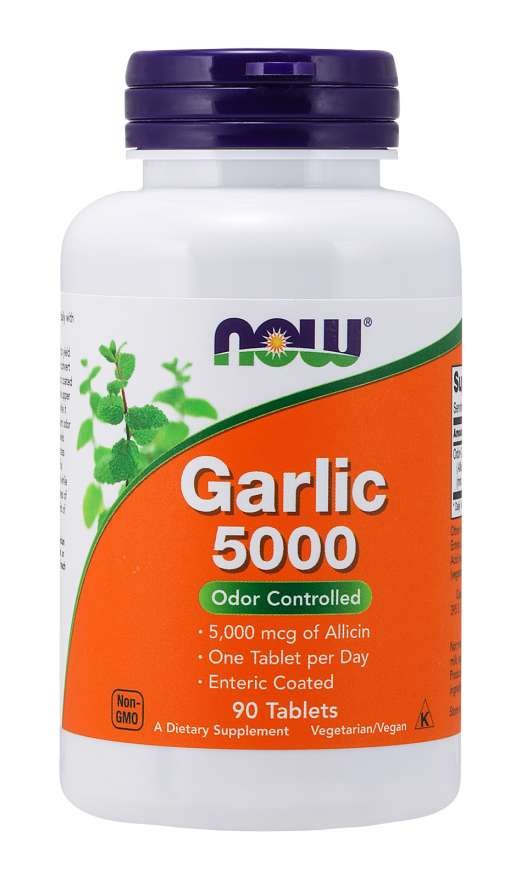 NOW FOODS Ķiploki 5000 90 tabletes