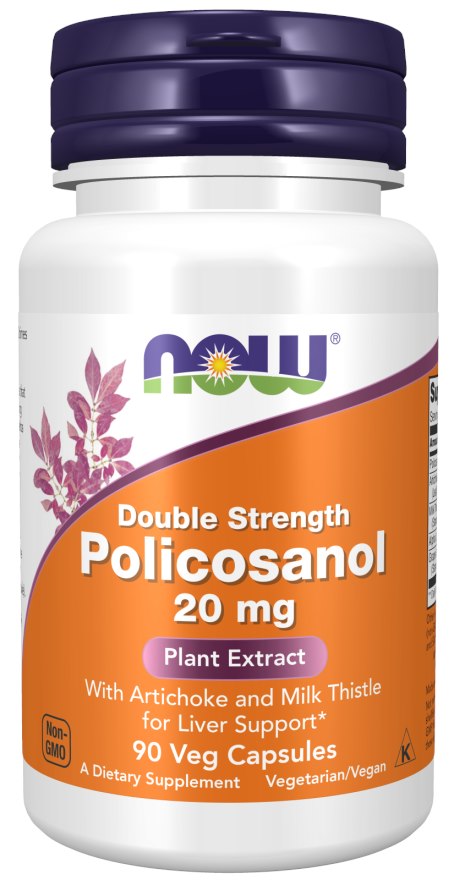 Now Foods Policosanol 20 mg 90 kapsulas