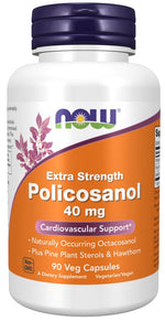 Now Foods Policosanol Extra Strength 40 mg 90 kapsulas
