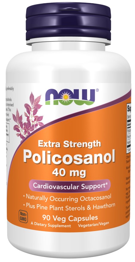 Now Foods Policosanol Extra Strength 40 mg 90 kapsulas