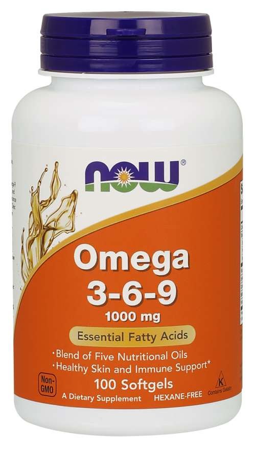 Now Foods Omega 3-6-9, 100 kapsulas