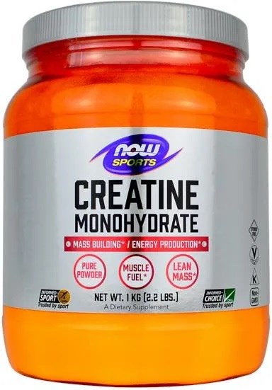 NOW FOODS kreatīna monohidrāts – kreatīna monohidrāta pulveris 1 kg