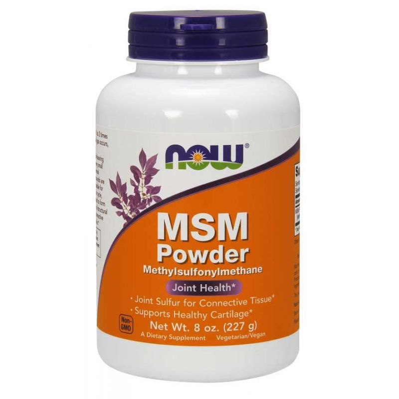 Now Foods sēra MSM – metilsulfonilmetāns 227 g