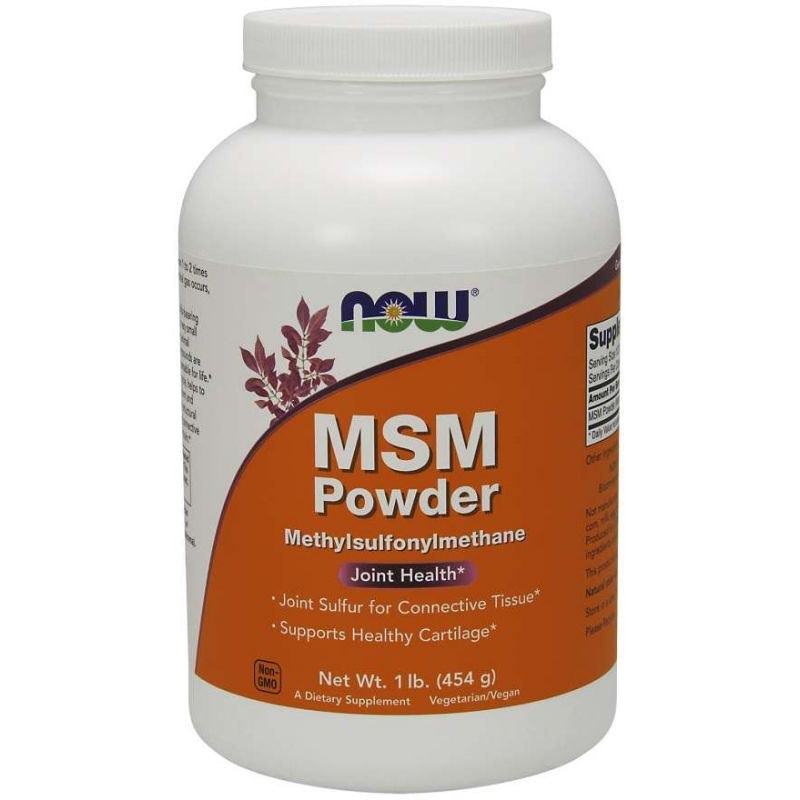 Now Foods sūkalu MSM - metilsulfonilmetāns 454 g
