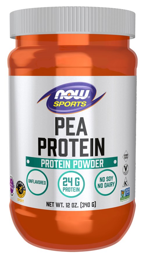 Now Foods zirņu proteīna pulveris bez garšas – zirņu proteīna izolāts 340 g