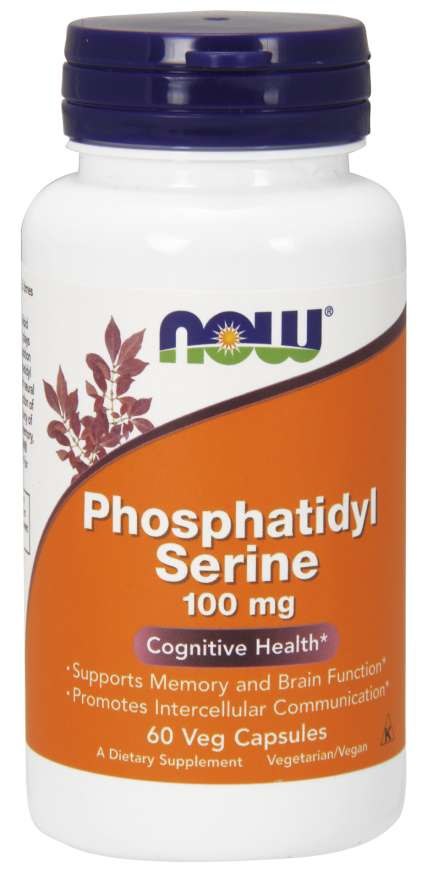 Now Foods fosfatidilserīns - fosfatidilserīns 100 mg 60 kapsulas