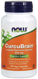 NOW FOODS CurcuBrain 400 mg 50 kapsulas