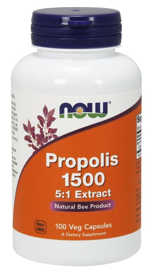 Now Foods Propolis 1500 – ekstrakts 5:1, 100 kapsulas