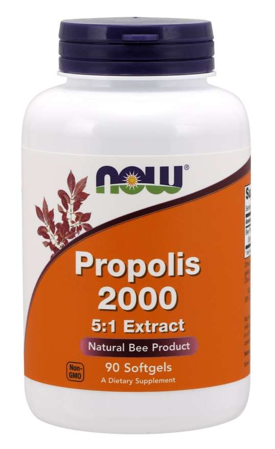 Now Foods Propolis 2000 — ekstrakts 5:1 90 kapsulas