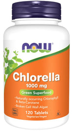 NOW FOODS Chlorella 1000 mg 120 tabletes