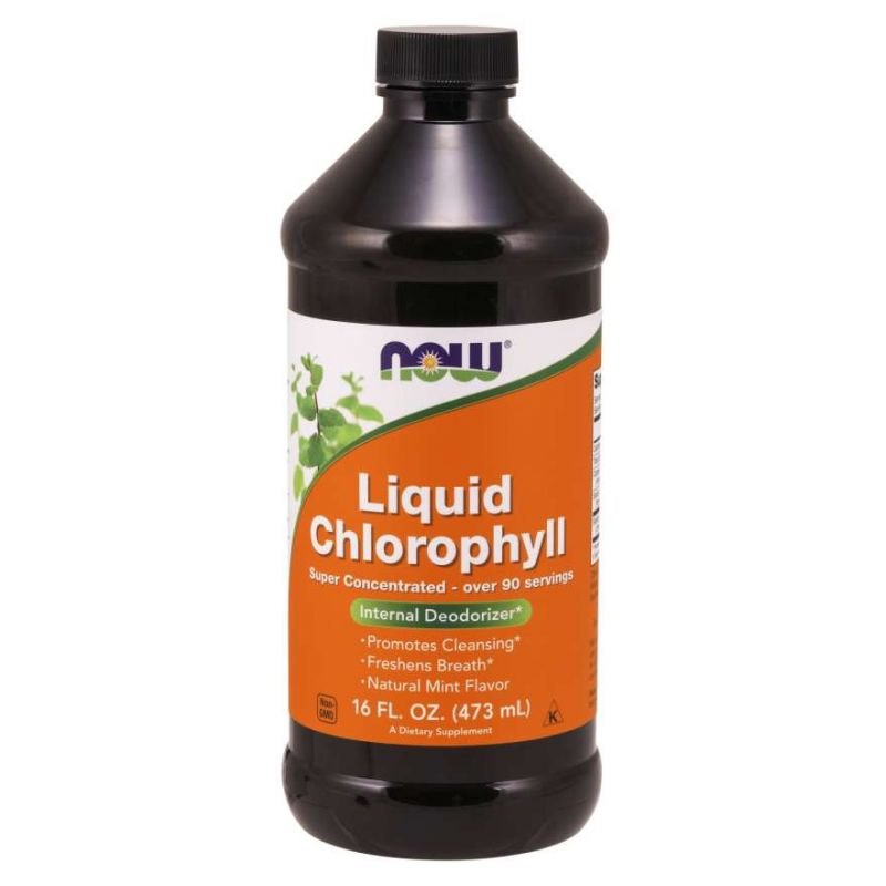 NOW FOODS Hlorofils – šķidrais hlorofils 473 ml