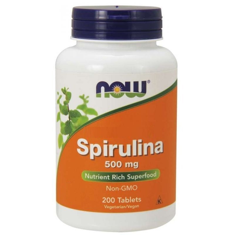 NOW FOODS Spirulīna 500 mg 200 tabletes