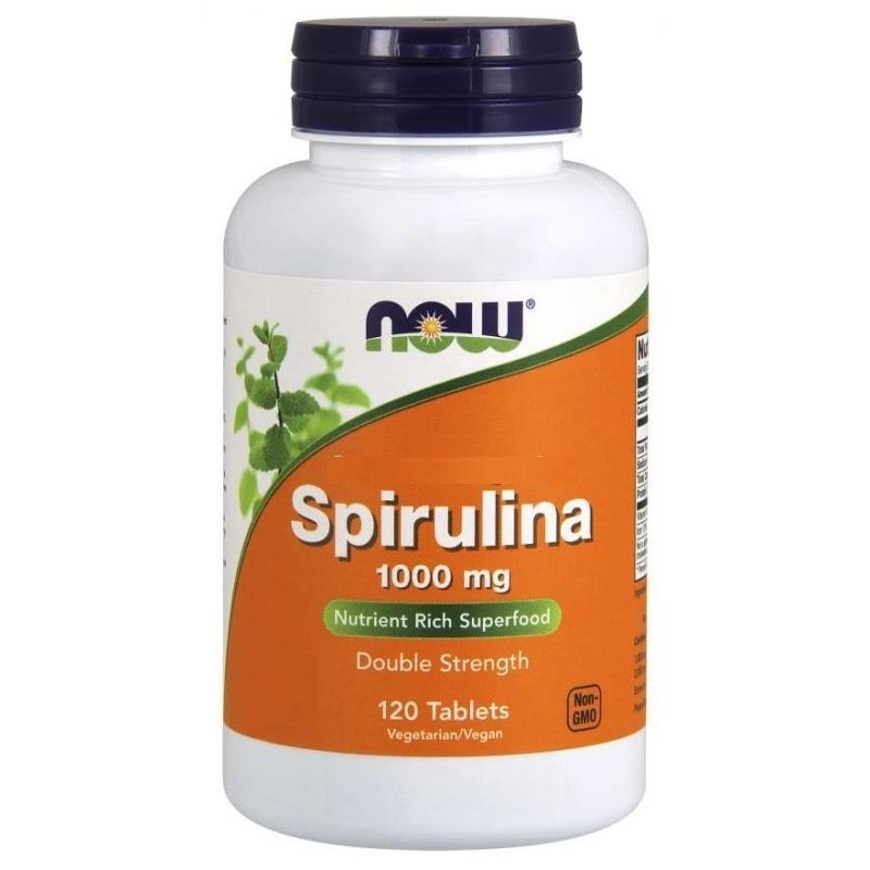 NOW FOODS Spirulina 1000 mg 120 tabletes