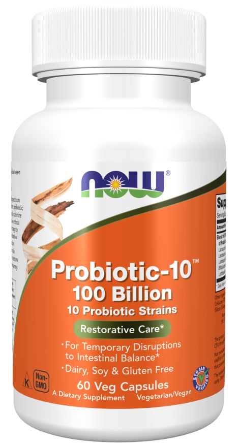 Now Foods Probiotic-10 - 100 miljardi 60 kapsulas