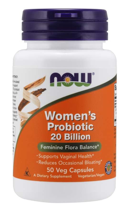 „Now Foods“ sieviešu probiotikas – probiotikas sievietēm, 20 miljardu KVV 50 kapsulas