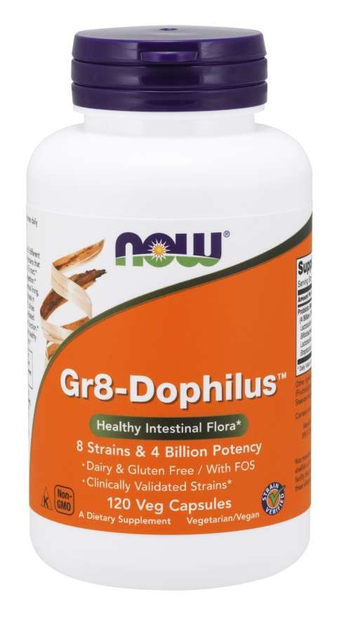 Now Foods probiotikas Gr8-Dophilus 120 kaps.