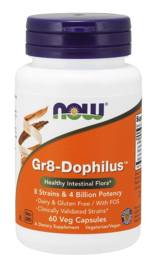Now Foods probiotikas Gr8-Dophilus 60 kaps.