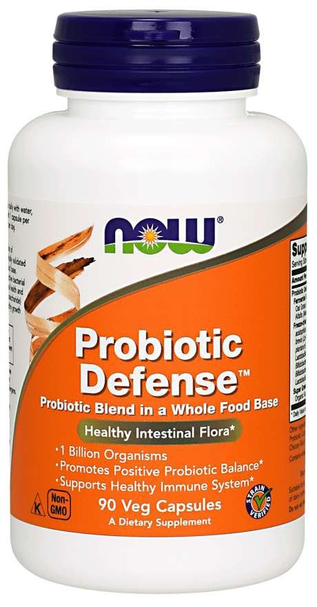 Now Foods Probiotic Defense - 13 baktēriju celmi 90 kapsulas