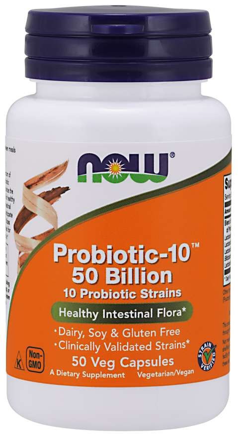 Now Foods Probiotic-10 - 50 miljardi, 50 kapsulas