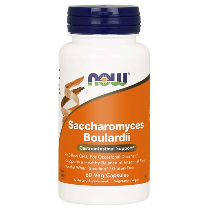 Now Foods probiotikas Saccharomyces Boulardii 60 kapsulas